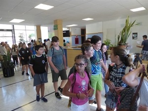 Entrada de los alumnos de 1ºESO en el Instituto de La Nucía