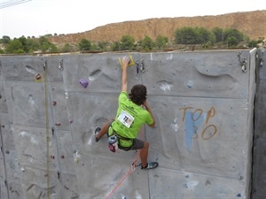 Se habilitaron cuatro vías en el Rocódromo de La Nucía para esta competición federada