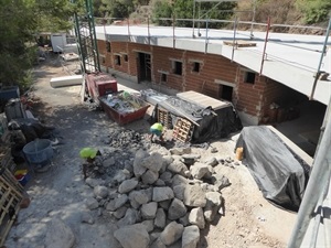 Vista de las obras del Albergue del CEM Captivador