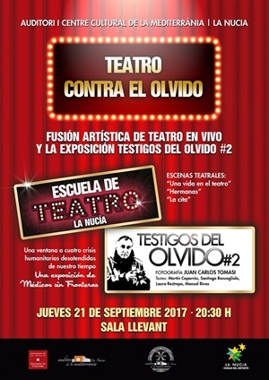 Cartel de la actación "Teatro contra el olvido"