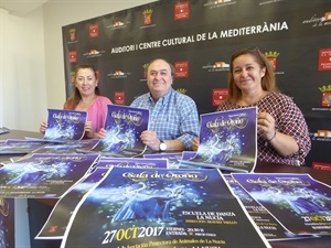 Isabel Sosa, sec. Protectora de Animales de La Nucía, Pedro Lloret, concejal de Cultura de La Nucía y Beatriz Vaello, dtra. Escuela de Danza