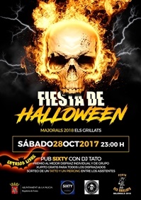 La Nucia Cartel Halloween noct 2017