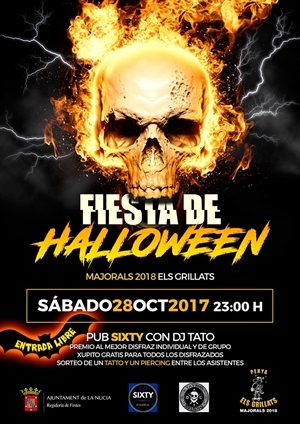 La Fiesta Nocturna de Halloween se´ra mañana sábado 28 de octubre