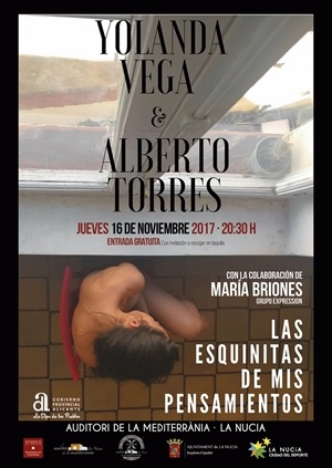 Cartel de la obra de teatro  “Las esquinitas de mis pensamientos"