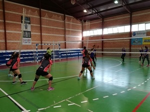 El equipo cadete de la Escuela Municipal de Voley La Nucía empató ante el E.M. de l’Alfàs del Pi