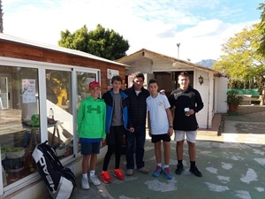 1-Linus Lofvenhaft (2n classificat), Antonio (3r), Raúl Sentana (Director del Torneig), Jordi Chacón (4rt) i Carlos Calero 1r)