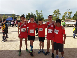 Javier Joaquín López, Thomás Lautaro Pérez, Luca Bizzotto, Juan Medina y Jairo Balcázar en Dolores