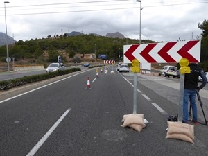 Durante estas obras de mejora estará cortado un carril de la carretera CV-70, en sentido La Nucía