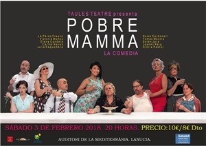 Cartel de la actuación teatral