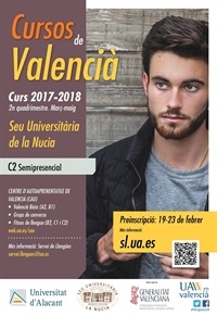 La Nucia Cartel Seu Curs C2 Valenc 2018