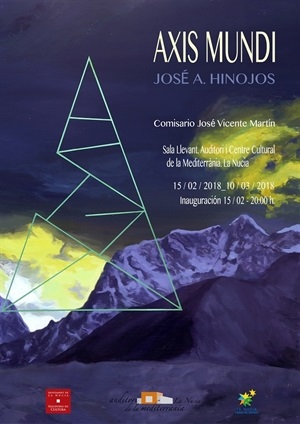 Cartel de la exposición "Axis Mundi" que se puede visitar hasta el próximo 31 de octubre