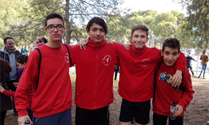 Equipo cadete de la Escuela de Atletismo de La Nucía