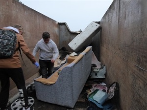 Toda la basura retirada ha sido clasificada en distintos contenedores para su posterior reciclaje