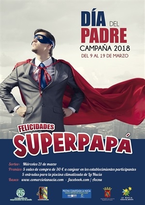 Cartel de la Campaña Comercial del Día del Padre de La Nucía