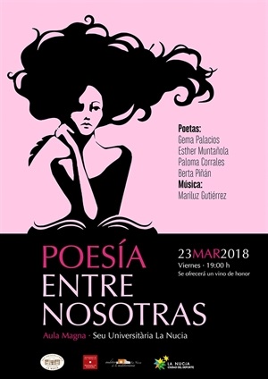 Cartel del encuentro de Poesía "Ente nosotras"