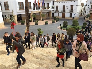 Niños y mayores participaron en el Domingo de Ramos