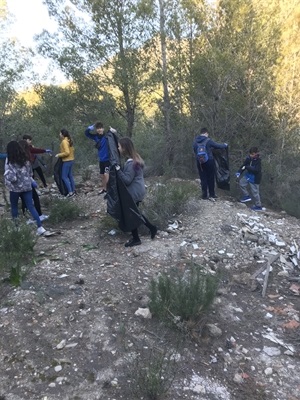 Han realizado una batida de limpieza por el paraje de Rotes