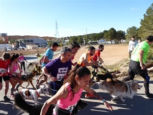 Salida del Canicross en 2018