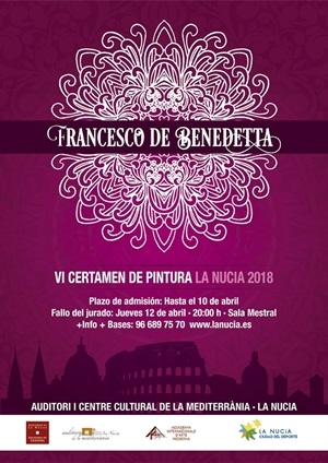 Cartel del Certame de Pintura Francesco de Benedetta