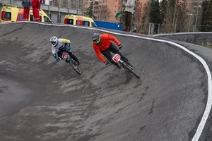 Los dos ciclistas nucieros entrenando