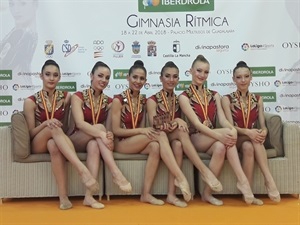 El conjunto nuciero formado por Paula Protas, Patricia Riera, Dafne Romero, Marta Curtis, Celia Cuevas y Carmen Ruano