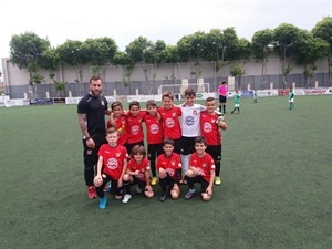 Alineación del Benjamín "B" en el último partido de la temporada