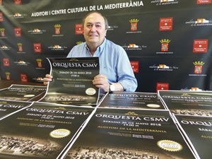 Pedro Lloret, concejal de Cultura, en la presentación del Concierto