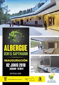 La Nucia Cartel CEM Albergue inaug 2018