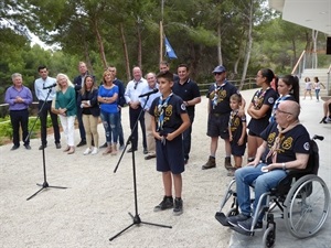 Jóvenes scouts han participado también en los discursos