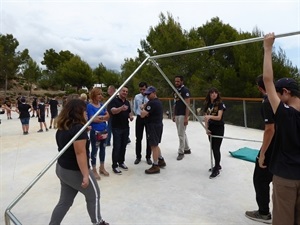 Talleres scouts durante la inauguración