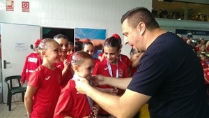 Sergio Villalba, concejal de Deportes, en la entrega de medallas