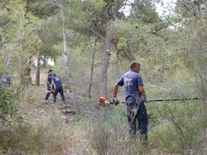 Los 20 alumnos del Taller de Empleo trabajan para el municipio mientras se forman