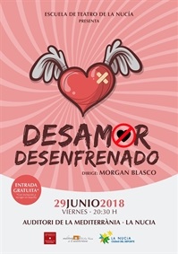 La Nucia Cartel Teatro Desamor Desenfrenado 2018