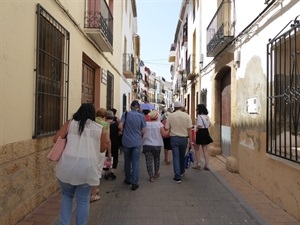 Recorrieron las calles del municipio en una visita guiada y gratuita