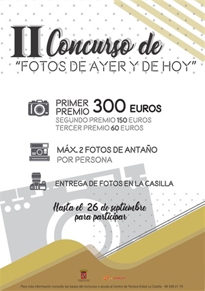 Cartel del II Concurso de "Fotos de Ayer y hoy"