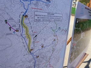 Se cambiarán 4,6 km. de conducción del eje principal, que baja del embalse de Guadalest