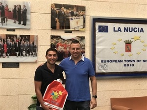 Sergio Villalba, concejal de Deportes, junto a su homnónimo de Baza, Antonio Vallejo