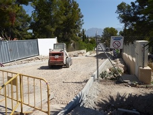 Las obras han tenido que salvar la diferente cota de altura de las dos calles