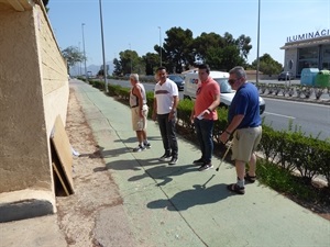 En la visita participaron varios vecinos de la urbanización Hibiscus