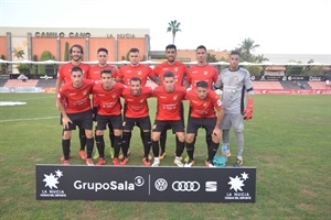 Alineación del C.F. La Nucía en el partido de anoche