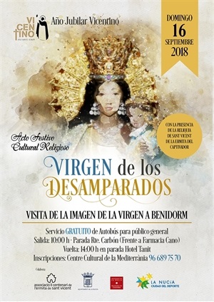 Cartel del autobús a Benidorm del próximo domingo 16 de septiembre