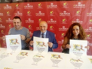 Fernando Candela, decano ICALI, Carmen Díaz, delegada Benidorm-Villajoyosa del Colegio de Abogados de Alicante y Sergio Villalba, concejal de Deportes.