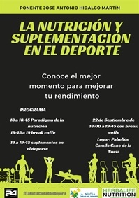 La Nucia Cartel conf Nutricion dep 2018