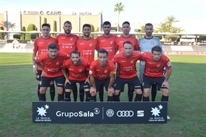 Alineación del CF La Nucía ayer ante el Torre Levante