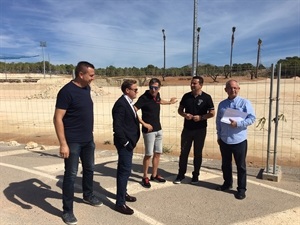 Reunión de trabajo del Rallye La Nucía con Vicente Cabanes, Dtor. Rallye, Miguel Fuster, piloto , Manuel Aviñó, pte Fed. Automovilismo, Sergio Villalba, concejal Deportes y Bernabé Cano, Alcalde de La Nucía