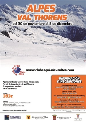 Cartel del Viaje a los Alpes