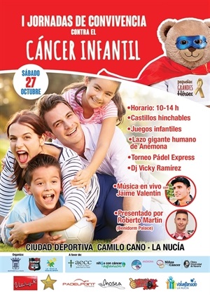 Cartel de la Jornada de Convivencia contra el Cáncer Infantil