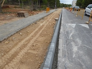 El carril bici del carrer Guadalest está prouectado