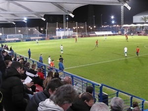 Numeroso público llenó las gradas del Camilo Cano para este partido internacional sub 15