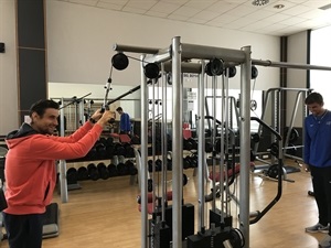 David Ferrer en los gimnasios de la Ciutat Esportiva Camilo CAno